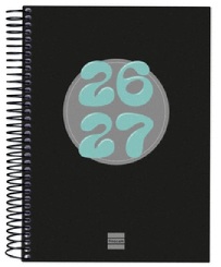 AGENDA ESCOLAR 26-27 8? SVH COOL NEGRO ESPIRAL