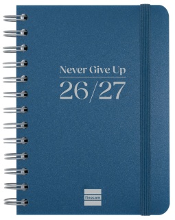 AGENDA ESCOLAR 26-27 8? DP COSMO AZUL ESPIRAL
