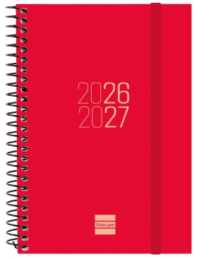 AGENDA ESCOLAR 26-27 E10 DP ESPIR ROJO ESPIRAL