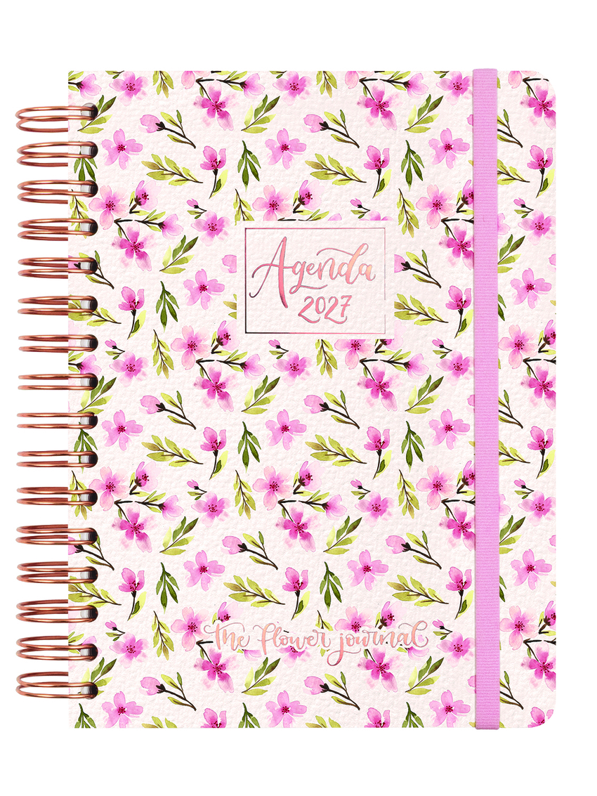 AGENDA ANUAL THE FLOWER JORUNAL 2027 E10 DP ROSA