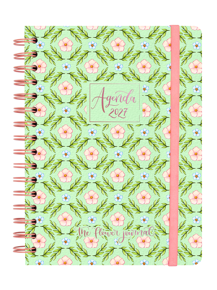 AGENDA ANUAL THE FLOWER JORUNAL 2027 E10 SVH VERDE