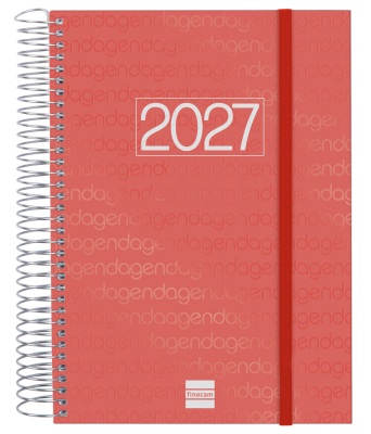 (CAT) AGENDA ANUAL ESPIRAL E10 DP 2027 YEAR VERMELL