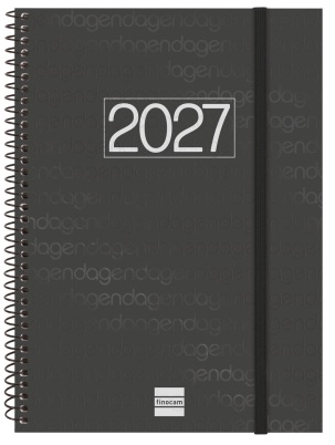 (CAT) AGEDA ANUAL ESPIRAL E10 SVV 2027 YEAR NEGRE