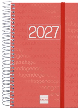 (CAT) AGENDA ANUAL ESPIRAL E5 DP 2027 YEAR VERMELL