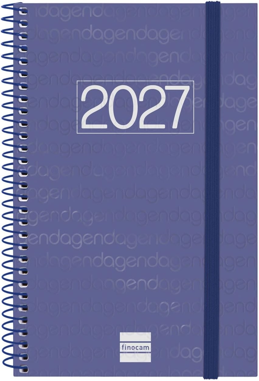AGENDA ANUAL ESPIRAL YEAR 2027 E5 SVH AZUL