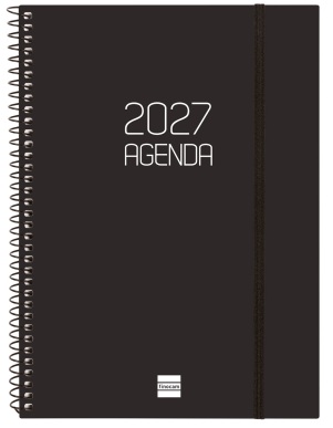 (CAT) AGENDA ANUAL ESPIRAL E10 SVV 2027 OPAQUE NEGRE