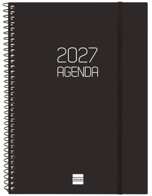 (CAT) AGENDA ANUAL ESPIRAL E10 SVH 2027 OPAQUE NEGRE