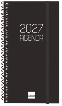 (CAT) AGENDA ANUAL ESPIRAL E9 SVH 2027 OPAQUE NEGRE