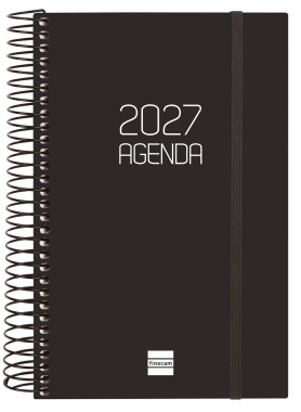 (CAT) AGENDA ANUAL ESPIRAL E5 DP 2027 OPAQUE NEGRE