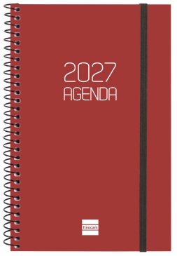(CAT) AGENDA ANUAL ESPIRAL E5 SVH 2027 OPAQUE BORDEUS