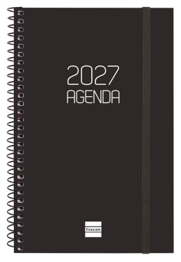 (CAT) AGENDA ANUAL ESPIRAL E5 SVH 2027 OPAQUE NEGRE