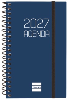 (CAT) AGENDA ANUAL ESPIRAL E3 SVH 2027 OPAQUE BLAU