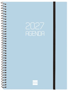 (CAT) AGENDA ANUAL ESPIRAL E10 SVH 2027 OPAQUE CELESTE