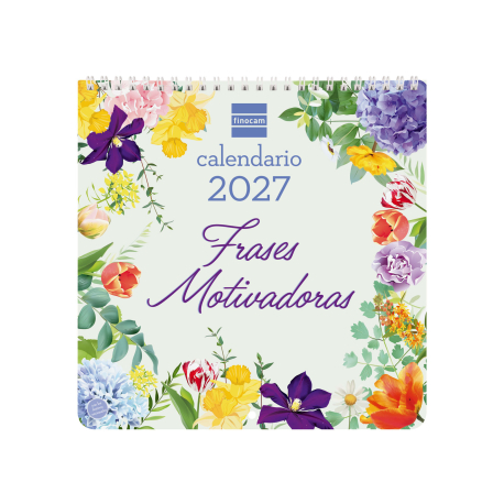 CALENDARIO PARED ART FARASES MOTIVADORAS 2027 30X30CM.