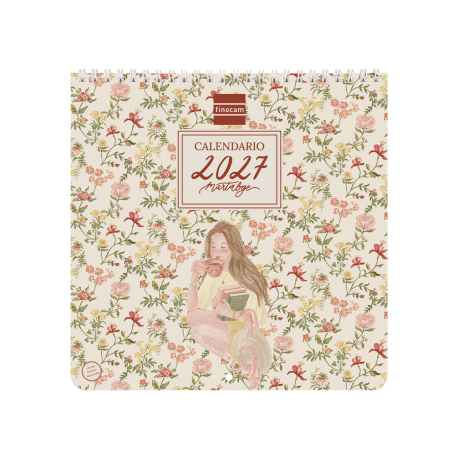 CALENDARIO PARED ART MARTABGE 2027 21X21CM.
