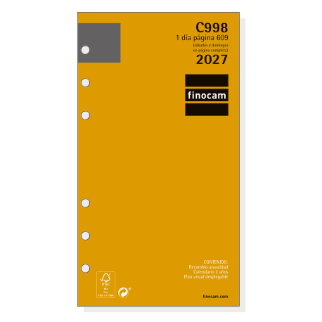RECAMBIO C998 ANUAL 609 1DP 2027
