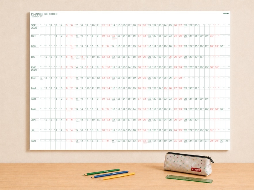 PLANNER DE PARED CURSO 2026-27