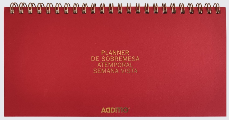 PLANNER DE SOBREMESA ATEMPORAL SEMANA VISTA