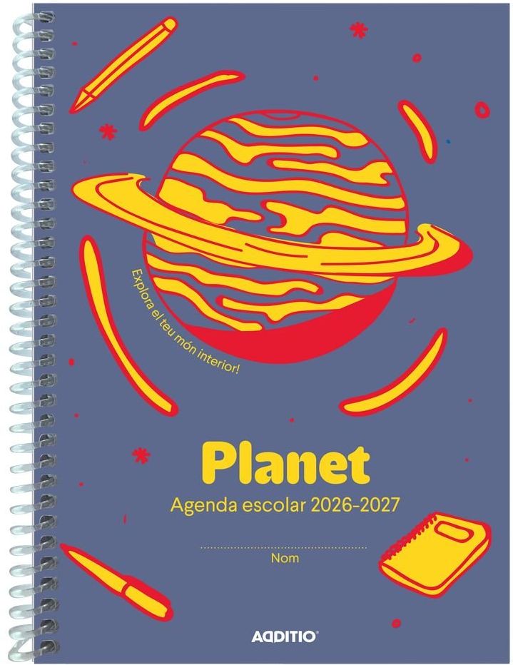 (CAT)AGENDA ESCOLAR PLANET A5 25-26 SV CATALAN