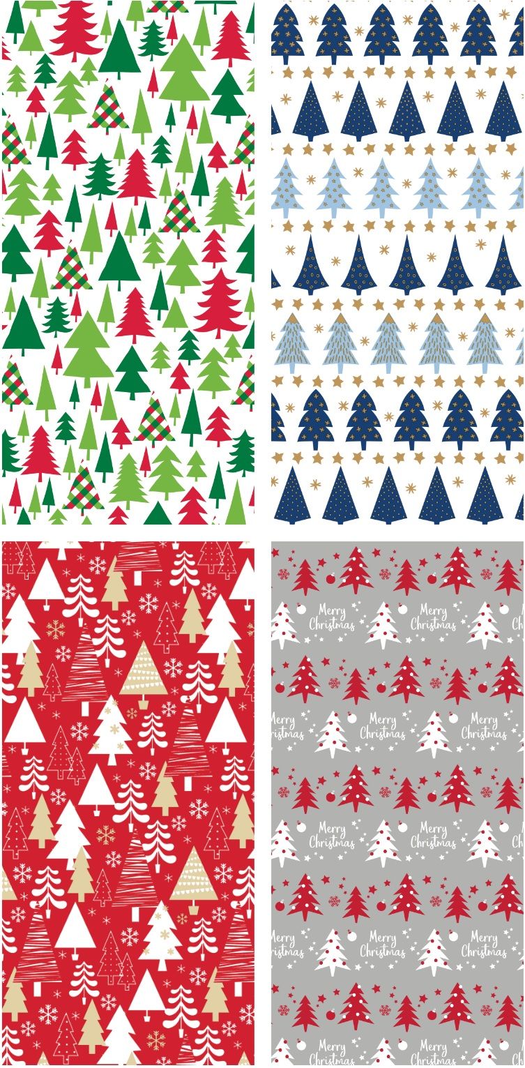 EXP 50 ROLLITOS 70X200CM PAPEL DE REGALO NAVIDAD