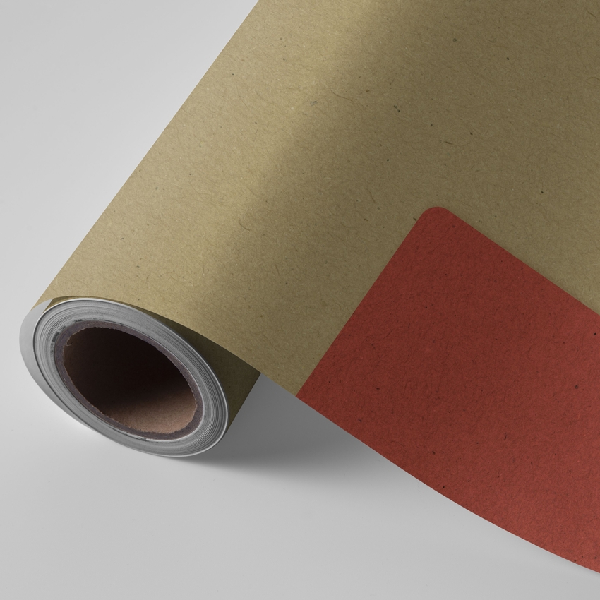 BOBINA PAPEL REGALO KRAF ALISADO DOBLE CARA ROJO-ORO 62CMX4