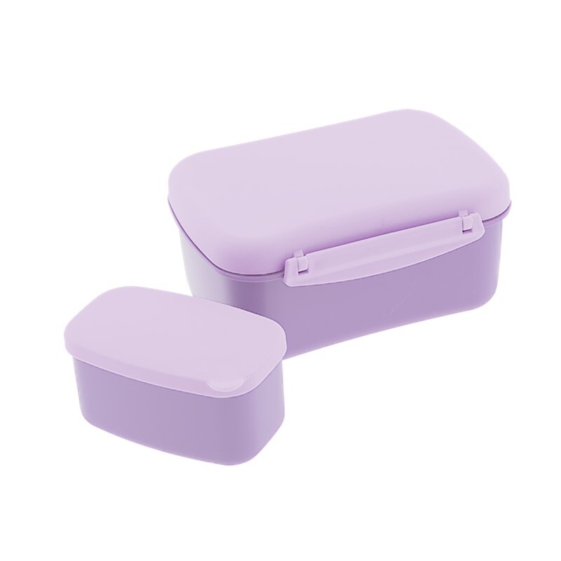 TUPPER HERMETICO CON PLACA REFRIGERANTE CON CAJITA LILAC