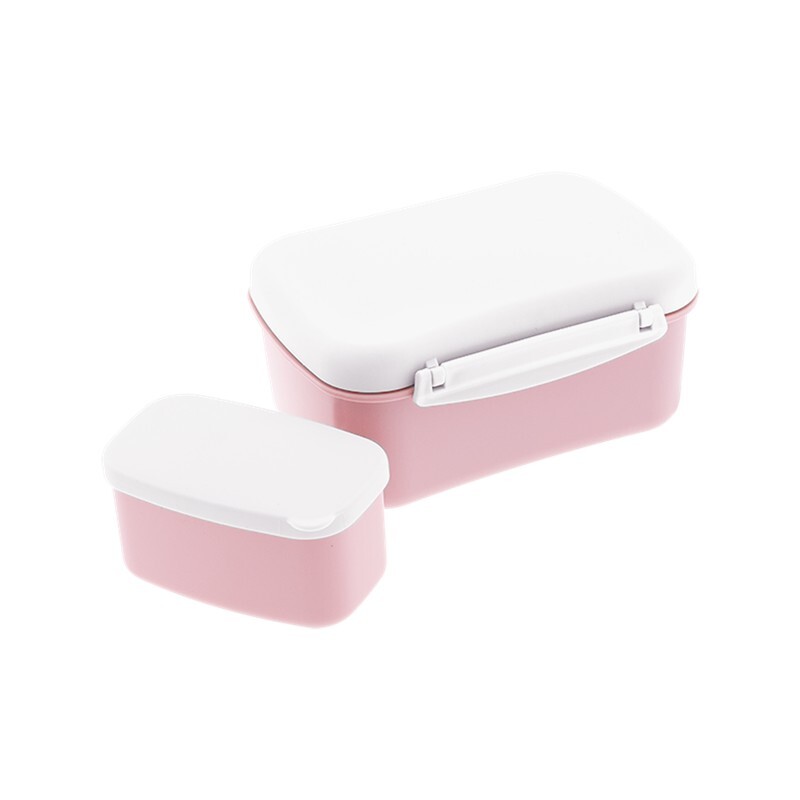 TUPPER HERMETICO CON PLACA REFRIGERANTE Y CAJITA ICE/PINK