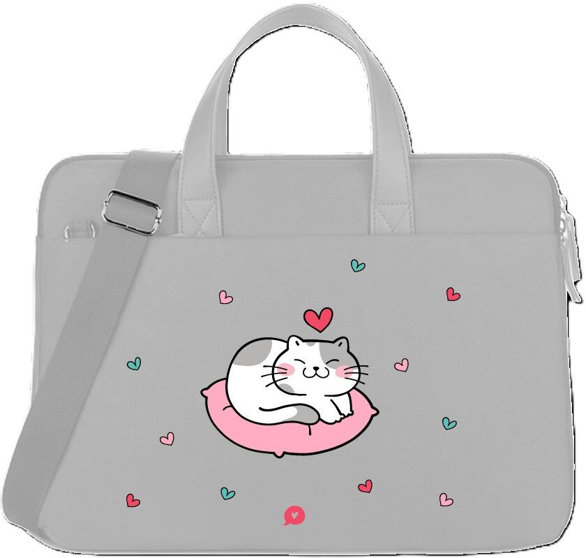 FUNDA PORTATIL COZY WHISKERS GRIS