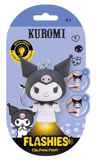 FLASHIES FIIGURA 3D LLAVERO CON LUZ HELLO KITTY KUROMI