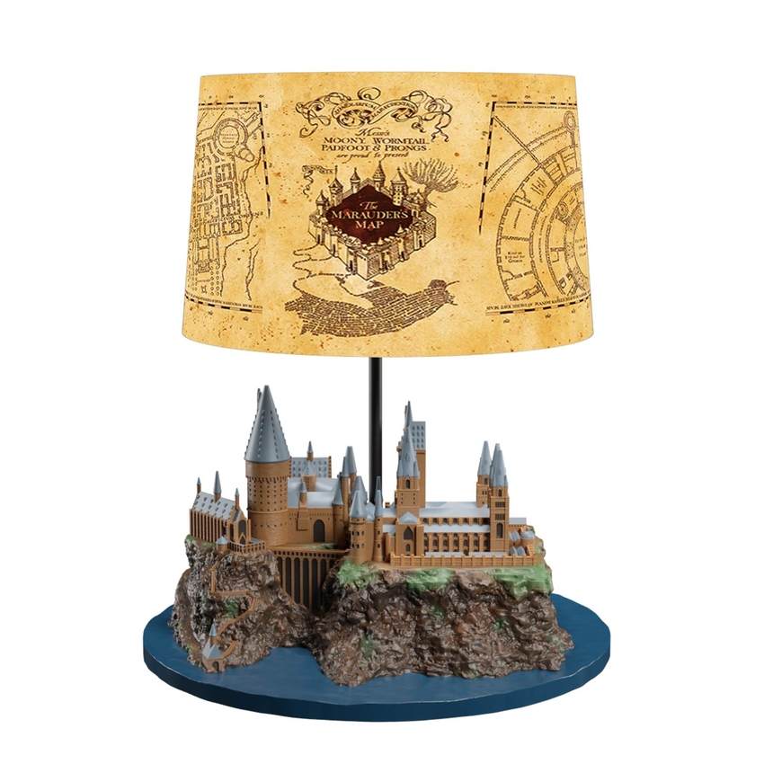 LAMPARA DE MESA CON PANTALLA HARRY POTTER HOGWARTS