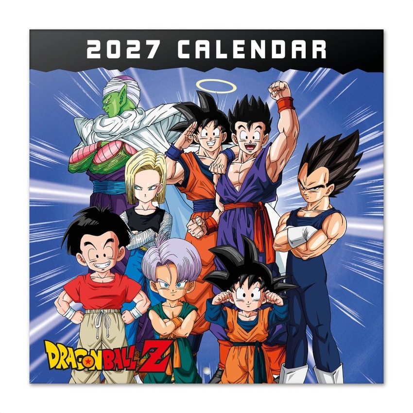 CALENDARIO PARED 2027 DRAGON BALL 30X30CM