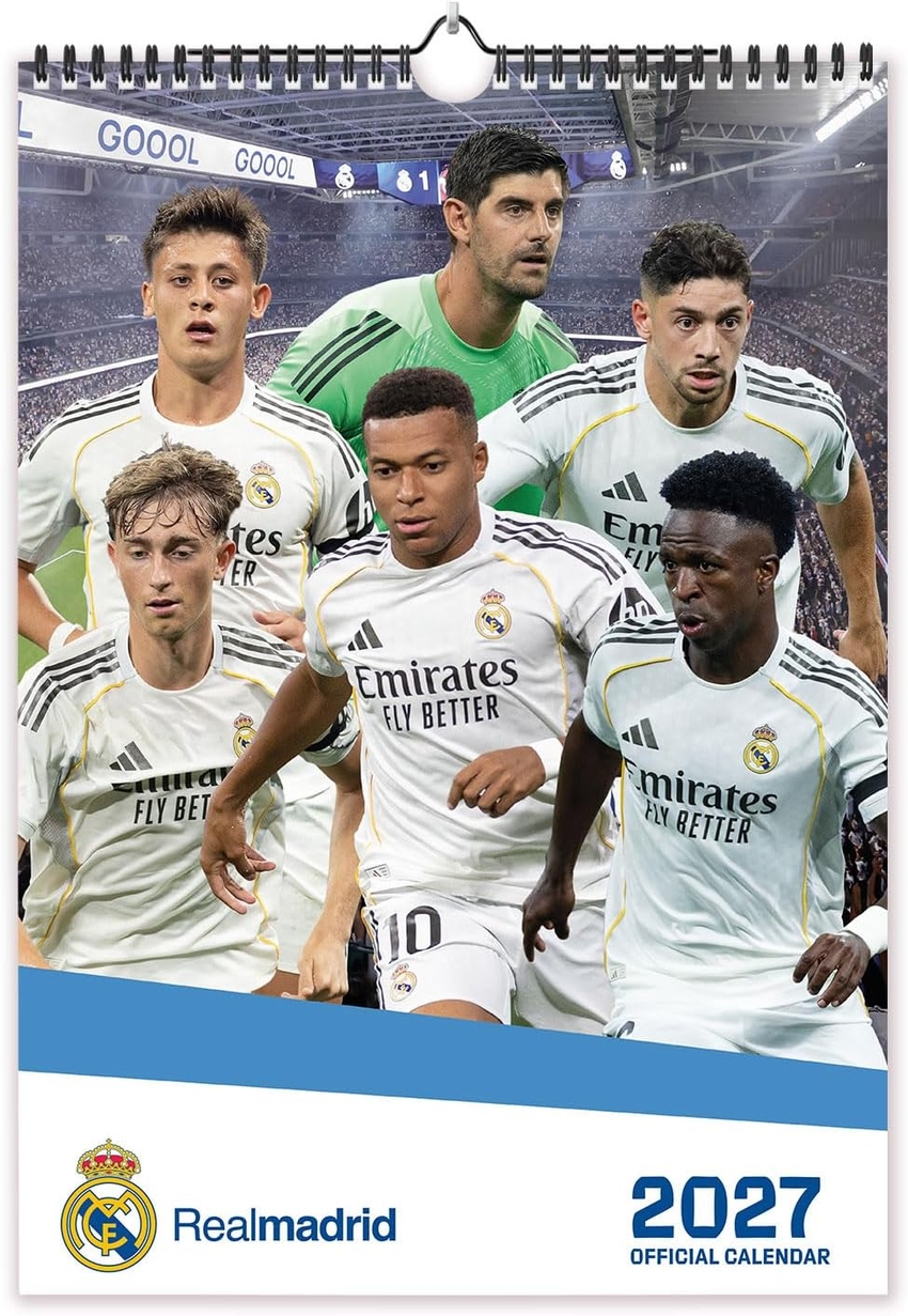 CALENDARIO PARED A3 2027 REAL MADRID