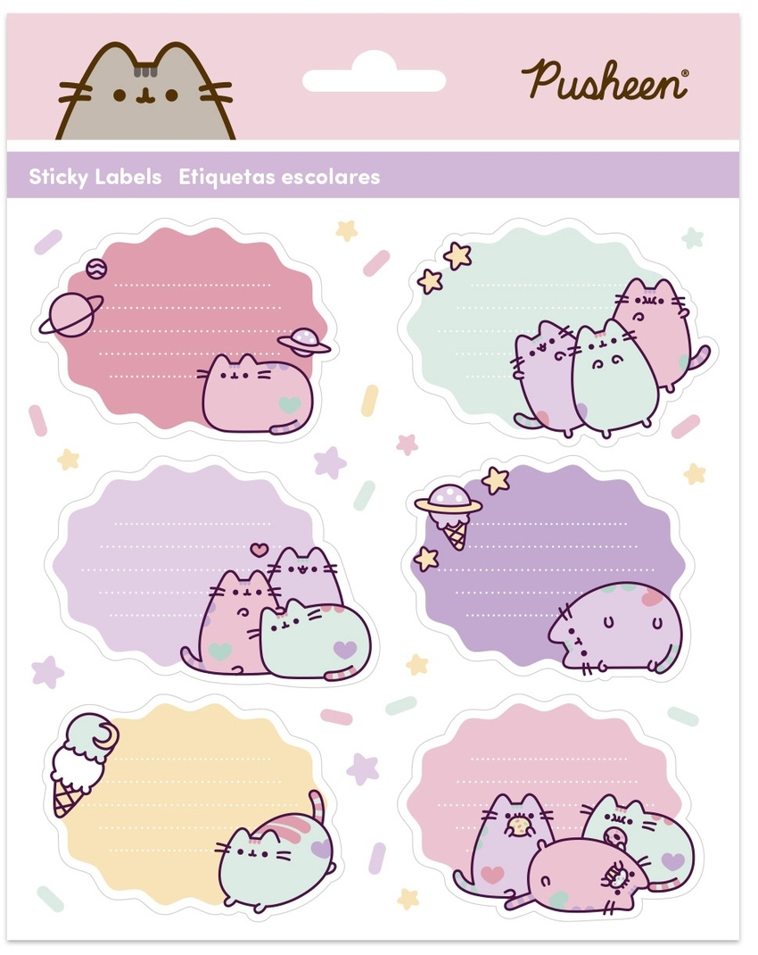 BLISTER ETIQUETAS ADHESIVAS PREMIUM PUSHEEN