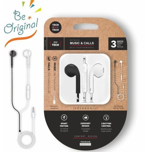 AURICULARES EARTECH B&W BE ORIGINAL INTRAURAL JACK BLANCO Y