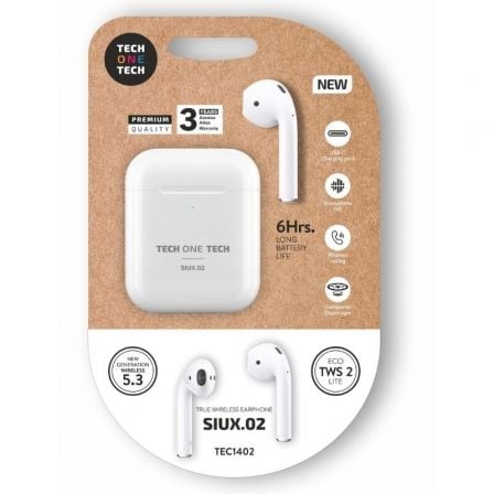 AURICULARES INALAMBRICOS SIUX.02 COLOR BLANCO TWS 6H