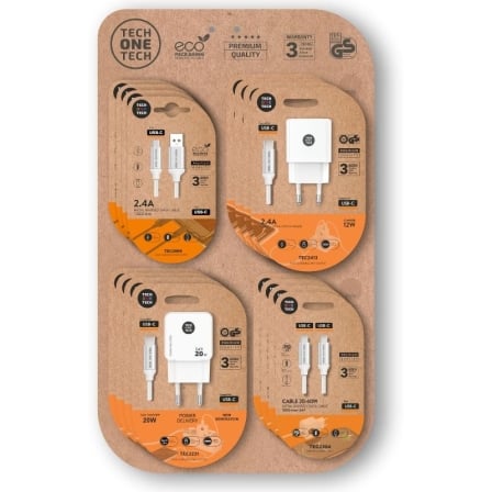 EXP 16 CARGADORES Y CABLES TECH ONE TECH