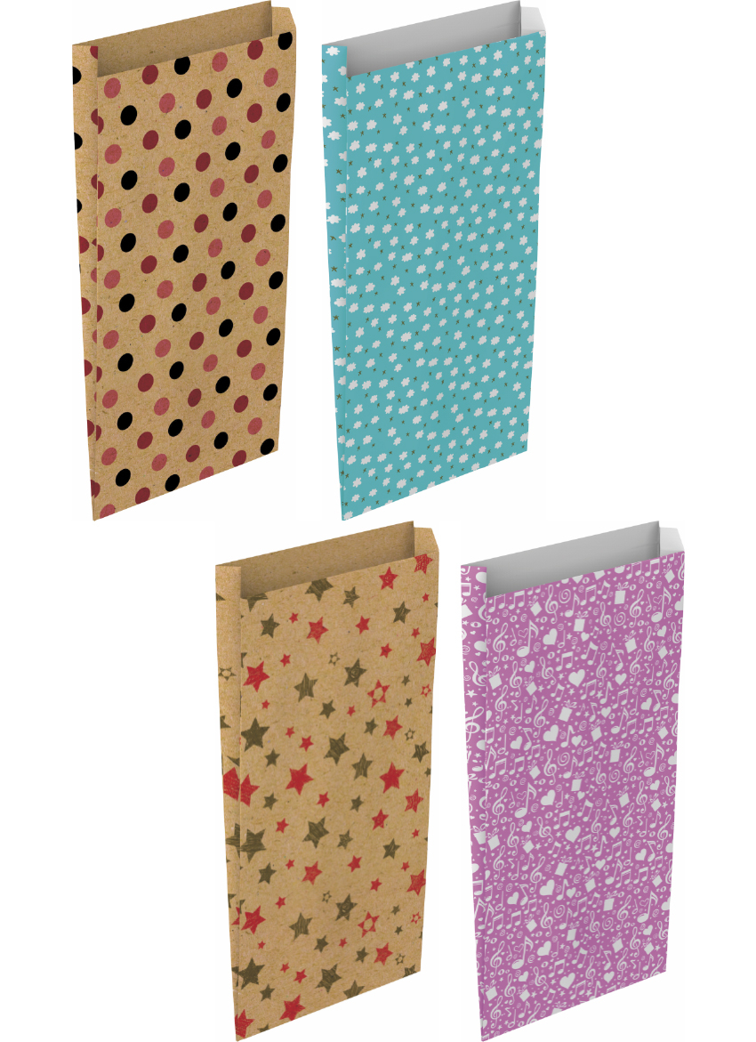 PAQ/12 SOBRE BOLSA PAPEL KRAFT COLOR KRAFT 20X6X35CM M SURT