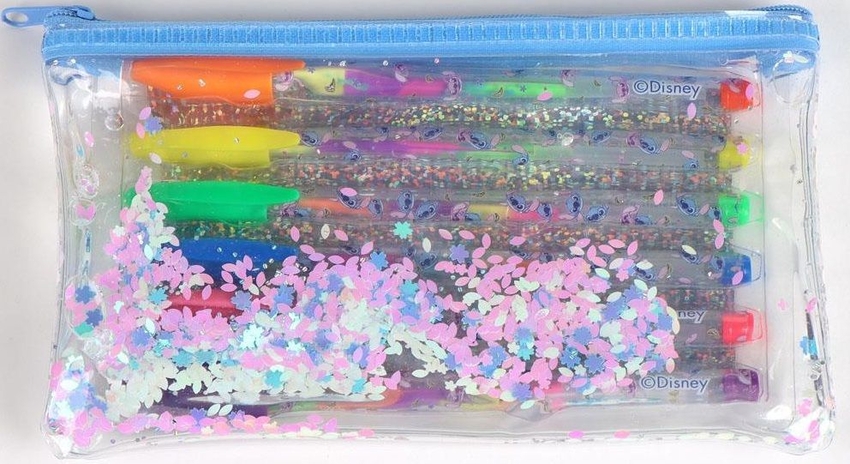 EXP 24 PORTATODOS CON 6 BOLIGRAFOS DE GEL DISNEY STITCH
