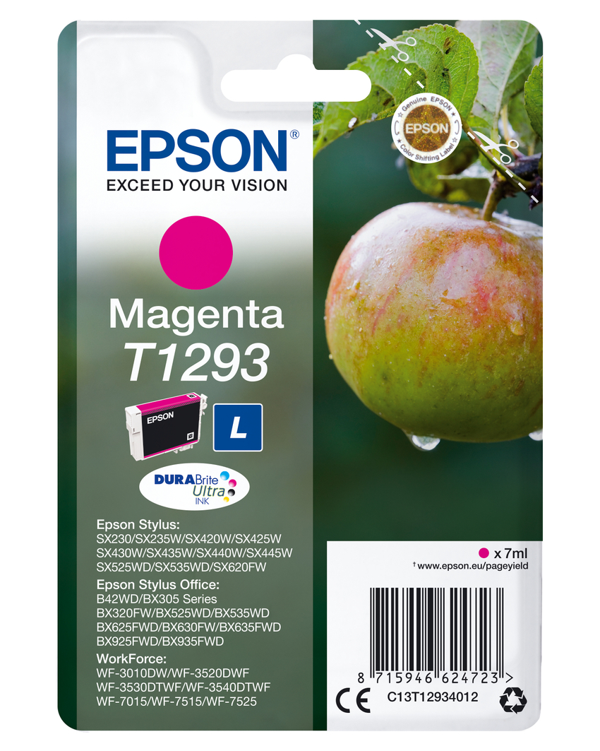 CARTUCHO TINTA ORIGINAL EPSON MAGENTA N?T1293 C13T12934012